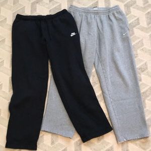 Two pairs of Nike sweatpants